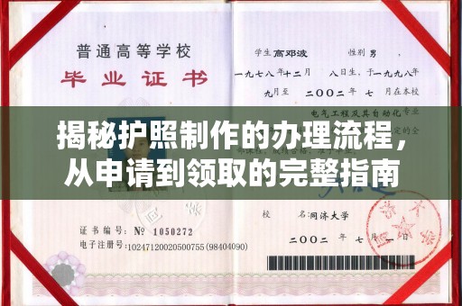 惠安揭秘护照制作的办理流程，从申请到领取的完整指南