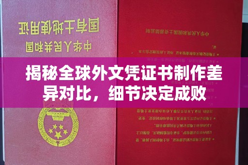 惠安揭秘全球外文凭证书制作差异对比，细节决定成败