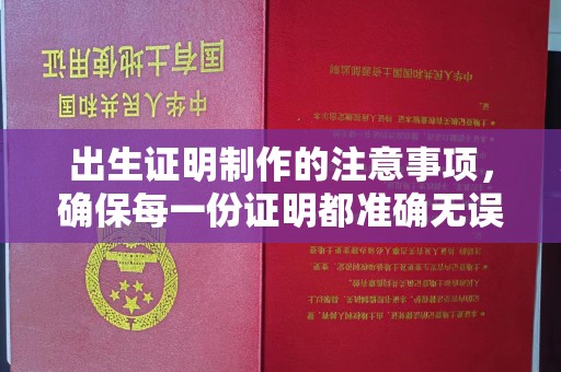 惠安出生证明制作的注意事项，确保每一份证明都准确无误