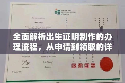 惠安全面解析出生证明制作的办理流程，从申请到领取的详细指南